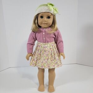 American Girl Doll Kit Kittredge Short Blonde Hair Blue Eyes Freckles & Outfit